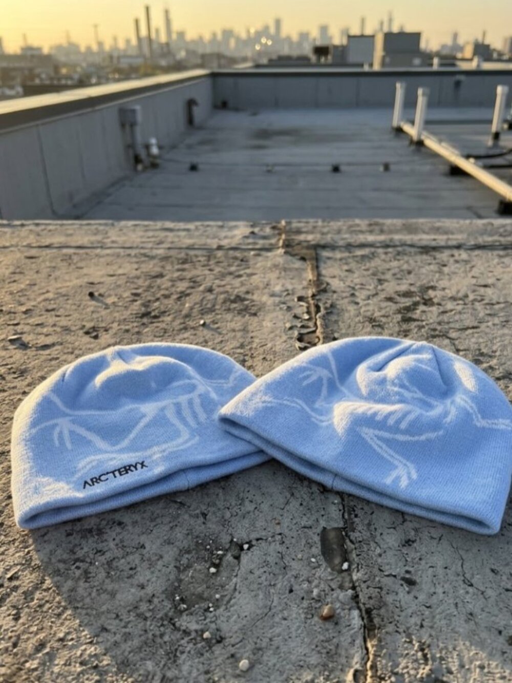 Arc'teryx Knit Beanie Hat Combo 2 Pack Light Blue Outdoor Streetwear Winter